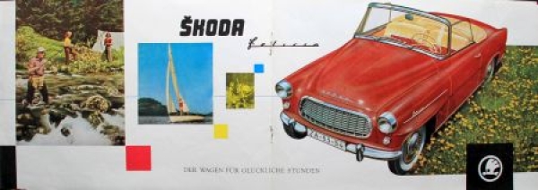 Skoda Felicia 450 Convertible Modelprogram 1957 Carbrochure (7107)